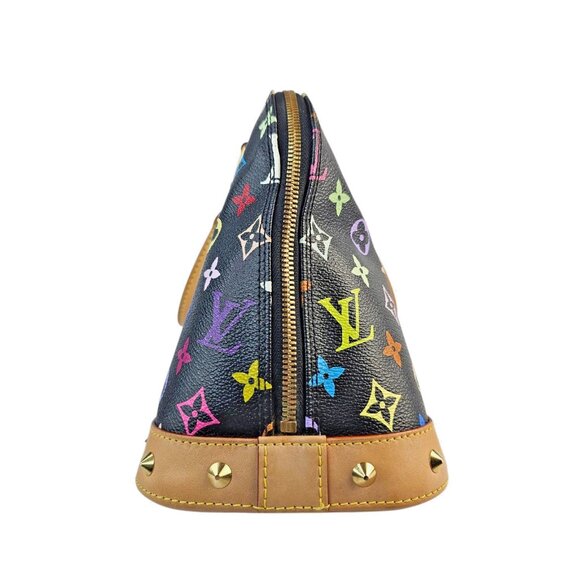 LOUIS VUITTON Multicolor Alma PM LV Murakami Black Monogram Bag Rare 2011 Italy - Picture 12 of 16